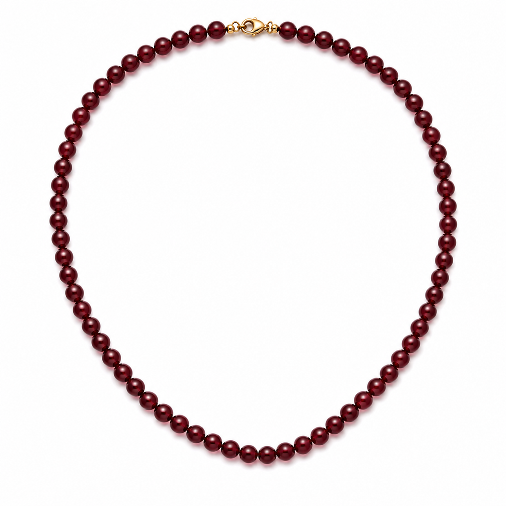 ROUGE BEADED NECKLACE