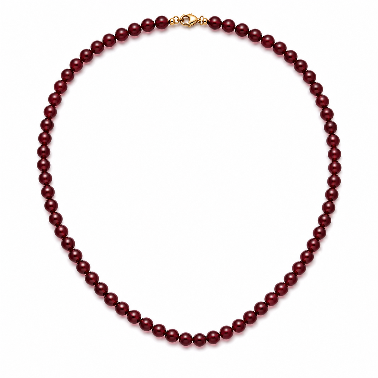 ROUGE BEADED NECKLACE