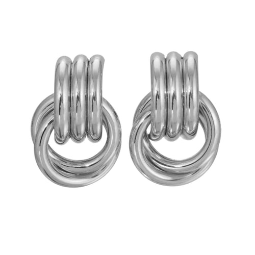 Capucine Twisted Knot Earrings- sculptural statement, designed with a signature twisted knot silhouette. Vintage inspired, modern yet refined. Arella the label.